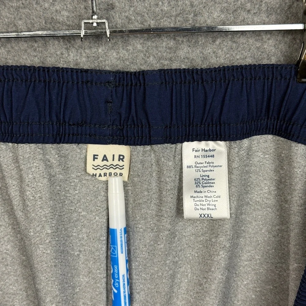 Fair‎ Harbor Men's Palm Leaf Swim Trunks Shorts XXXL Tropical Drawstring Pockets